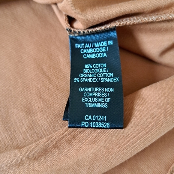 Le31 | Simons Mens Jersey Polo Size Medium Short Sleeved Shirt Camel NWT - Picture 10 of 13